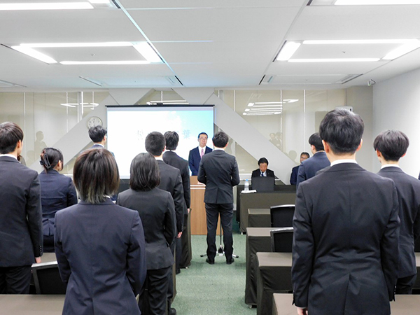 2025年度入社式の様子